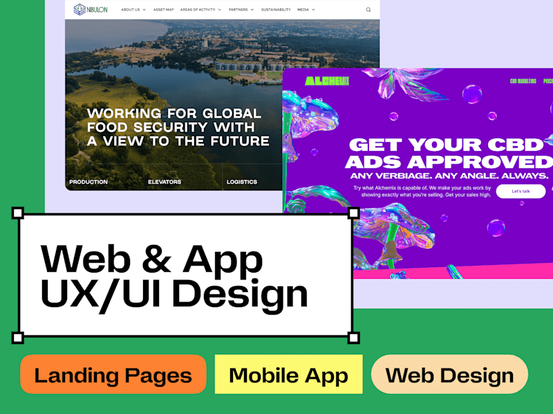 Cover image for Ongoing UX/UI Design for Websites, Apps & Landing Pages