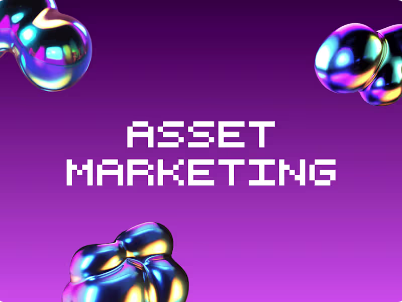 Cover image for Asset Marketing for Crypto Startup