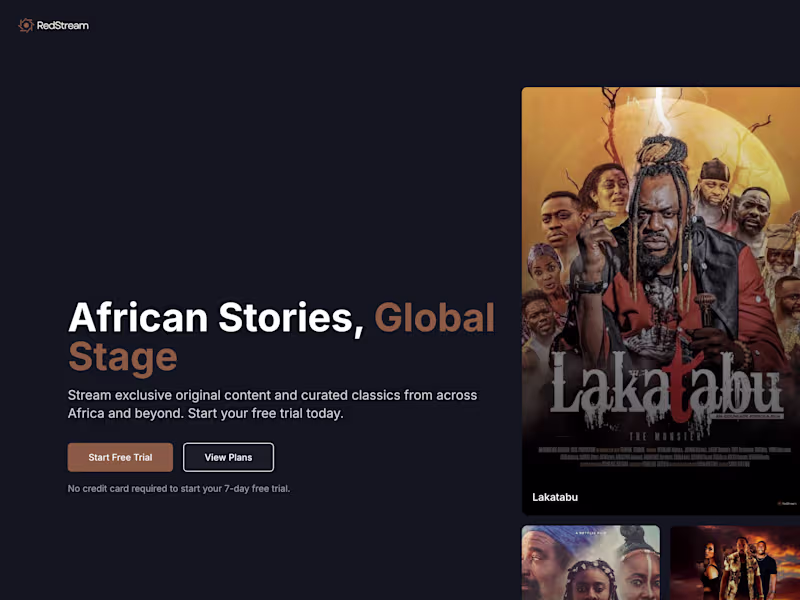 Cover image for REDSTREAM - African Stories, Global Stage