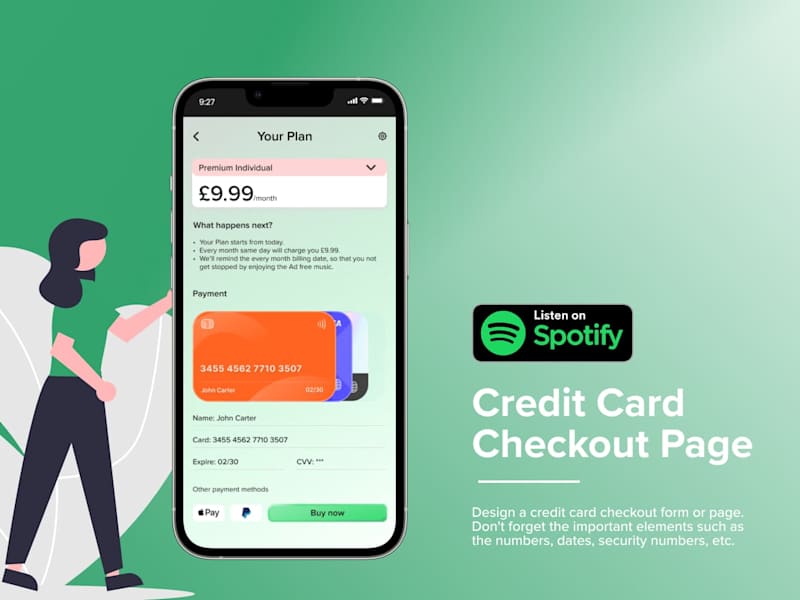 Cover image for Spotify - Payment Page
