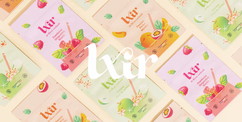Cover image for LXIR - A Vibrant Identity for an Innovative Drink