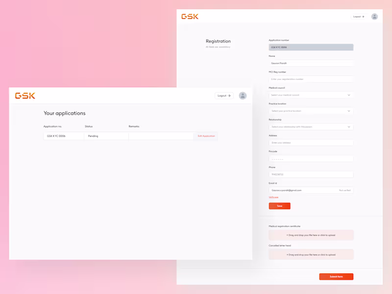Cover image for GSK KYC portal