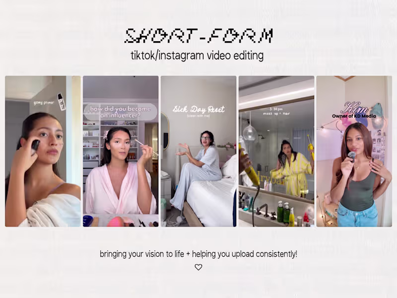 Cover image for Short-Form Video Editing ★