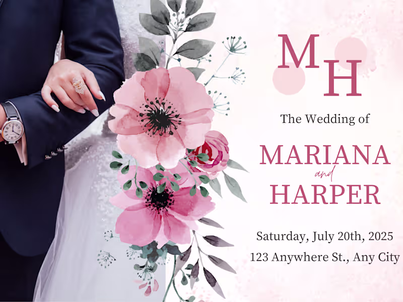 Cover image for Wedding Invitation Card Design (Canva)