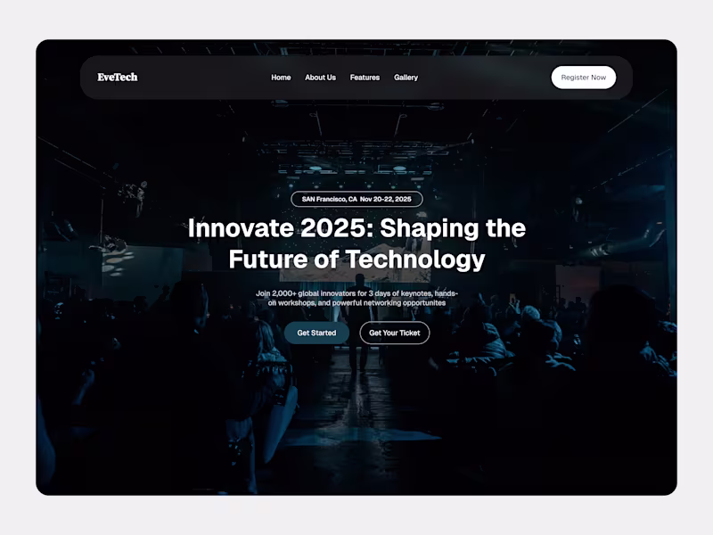 Cover image for Innovate 2025 Website Landing Page