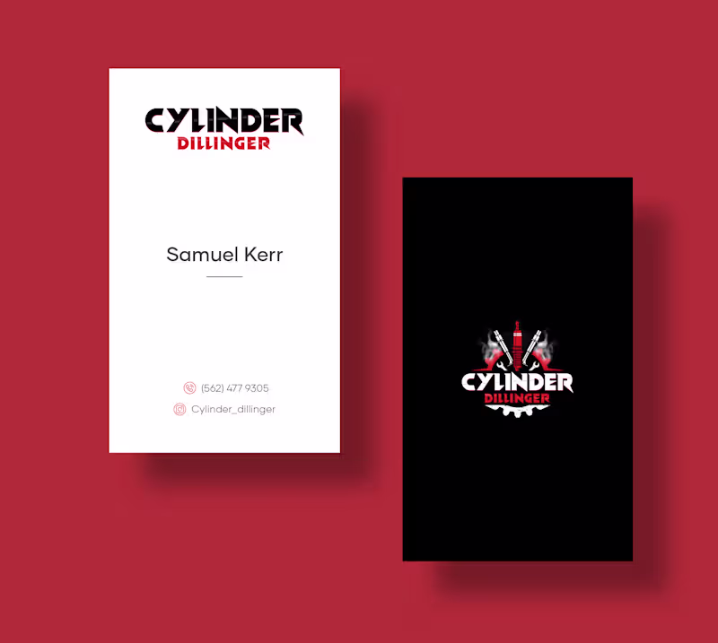 Cover image for I designed this business card for Cylinder Dillinger to capt...
