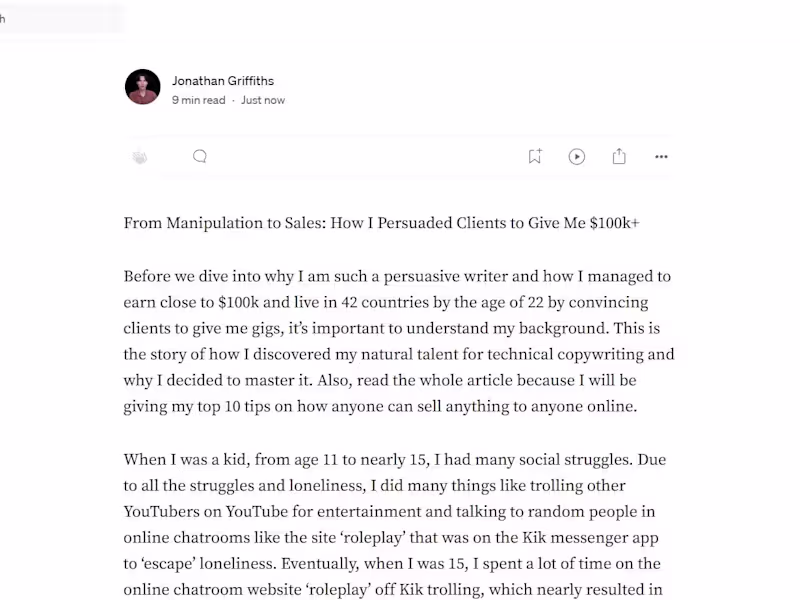 Cover image for Copywriting Project (Life Coaching Niche)