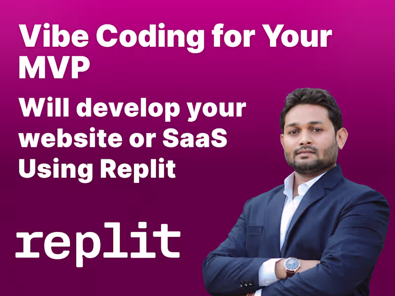 Cover image for I will develop, AI based  SaaS website and backend Using Replit 