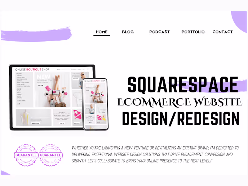 Cover image for I WILL DESIGN ECOMMERCE WEBSITE, PROFESSIONAL BUSINESS WEBSITE