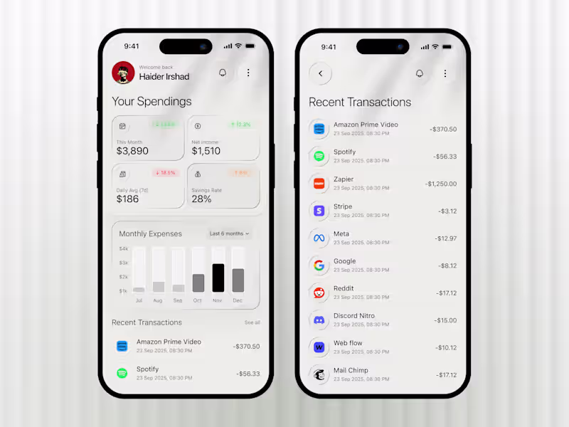 Cover image for Hello Creatives! 😊 I Designed this Minimal Liquid Glass Bas...