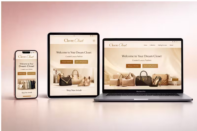 Cover image for I designed CleereCloset.com (http://CleereCloset.com), a