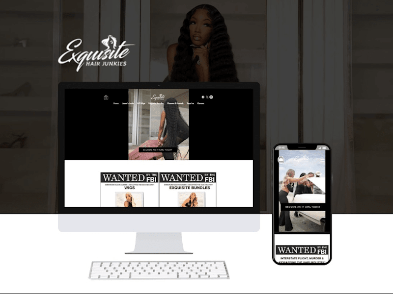 Cover image for Custom E-Commerce Website On WiX For Hair Extensions