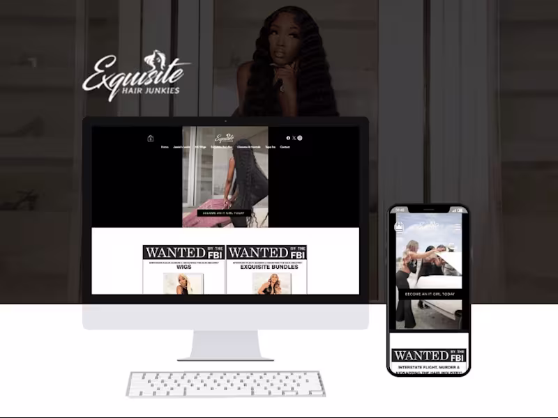 Cover image for Custom E-Commerce Website On WiX For Hair Extensions