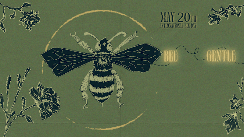 Cover image for Post card with augmented reality - Bee gentle