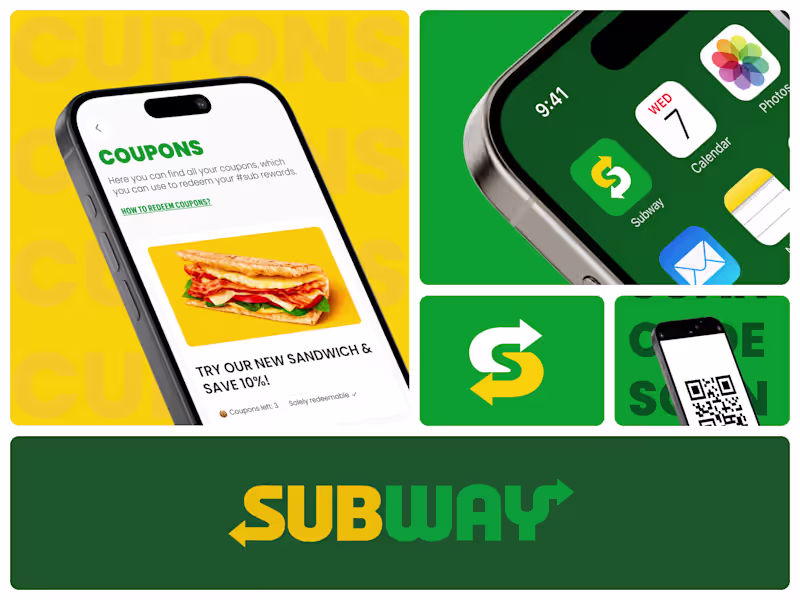 Cover image for Subway Mobile App Design