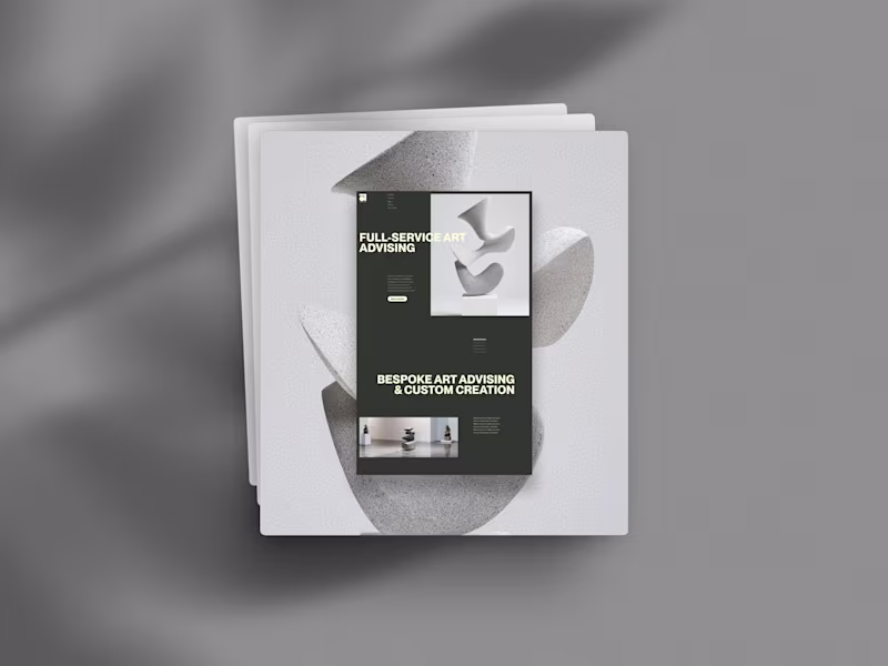 Cover image for I recently explored a new direction for a high-end art consu...