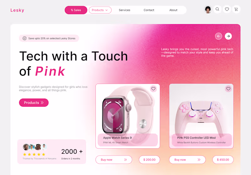 Cover image for Lesky Hero page :: Behance