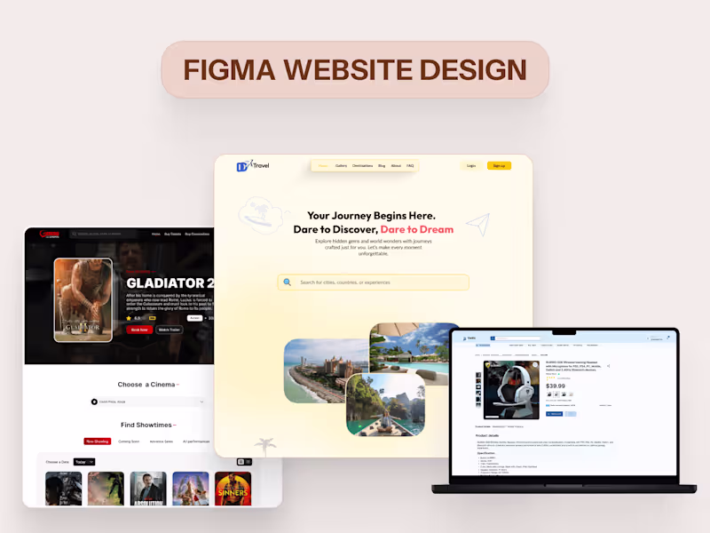 Cover image for Custom Website & Product Design in Figma