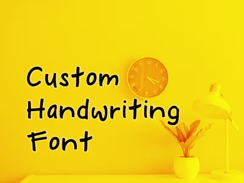 Cover image for Create Custom Font from Your Handwriting