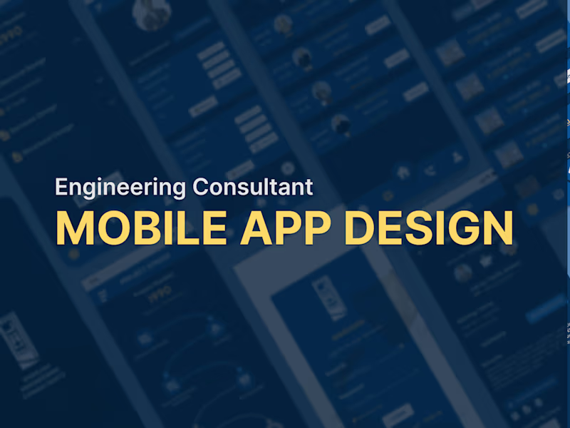Cover image for 
Mobile Application UI UX Design For Construction Organization