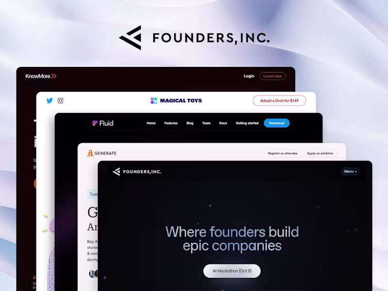 Cover image for Development and Maintenance of Startup Studio with Framer