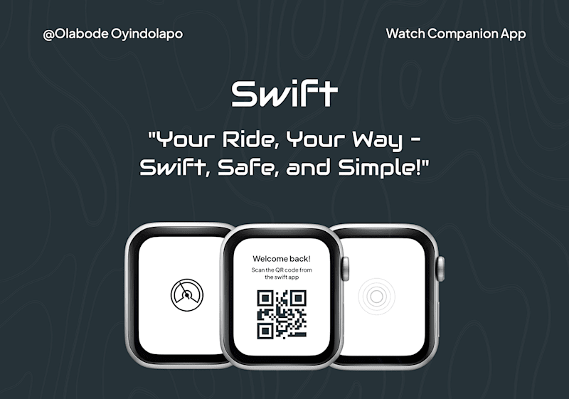 Cover image for SWIFT WATCH COMPANION (HAILING APP) :: Behance