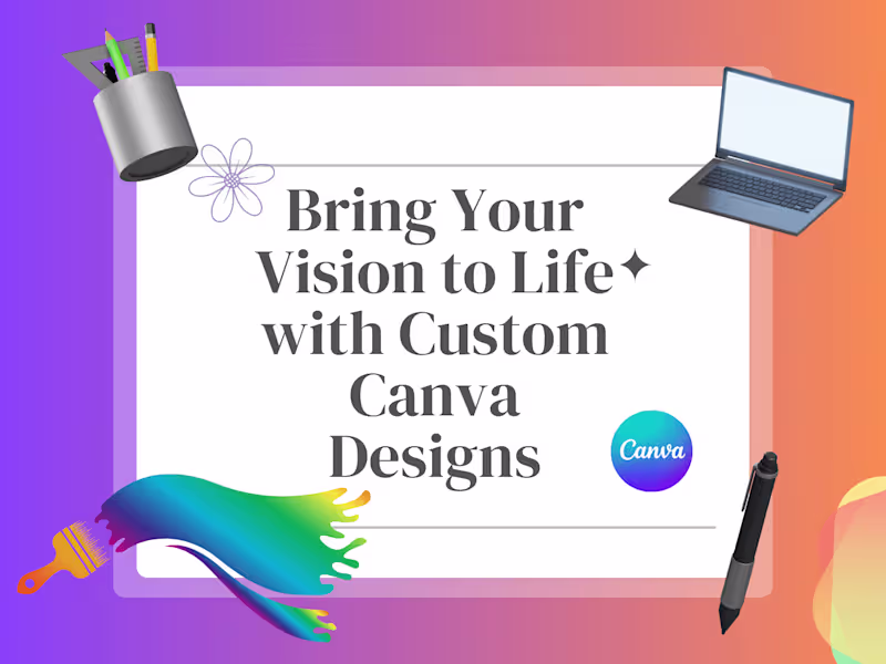 Cover image for Custom Canva Designs