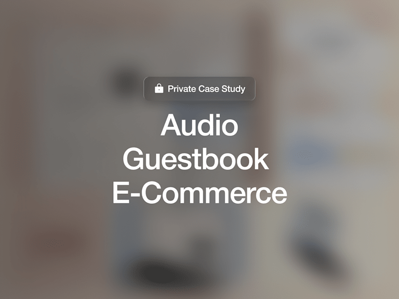 Cover image for Audio Guestbook E-Commerce Platform Development