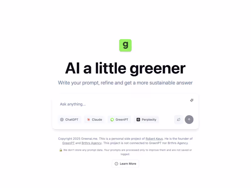 Cover image for Green Prompt Builder