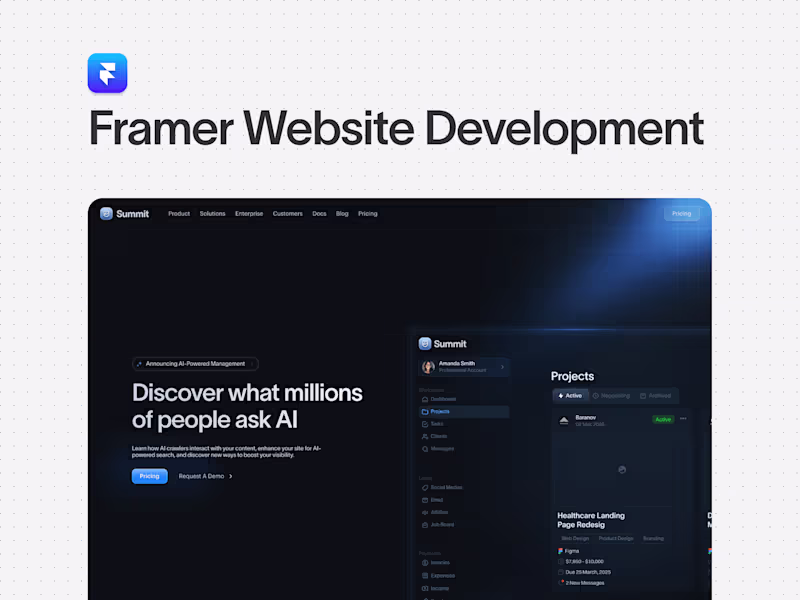 Cover image for Framer Website – Design & Development