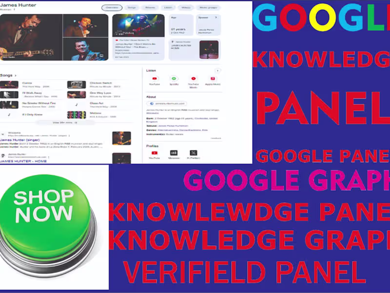 Cover image for I will claim and edit your Google knowledge panel for personal 