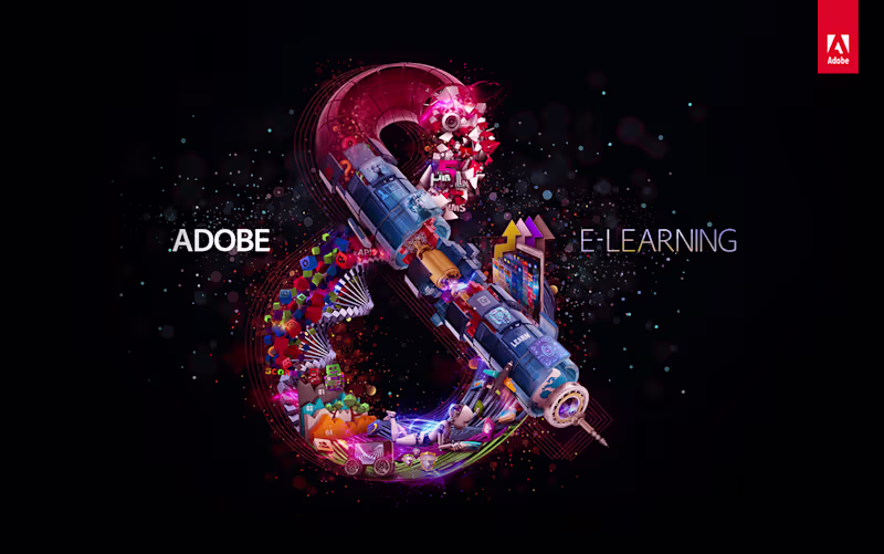 Cover image for Adobe & E-learning - Illustration