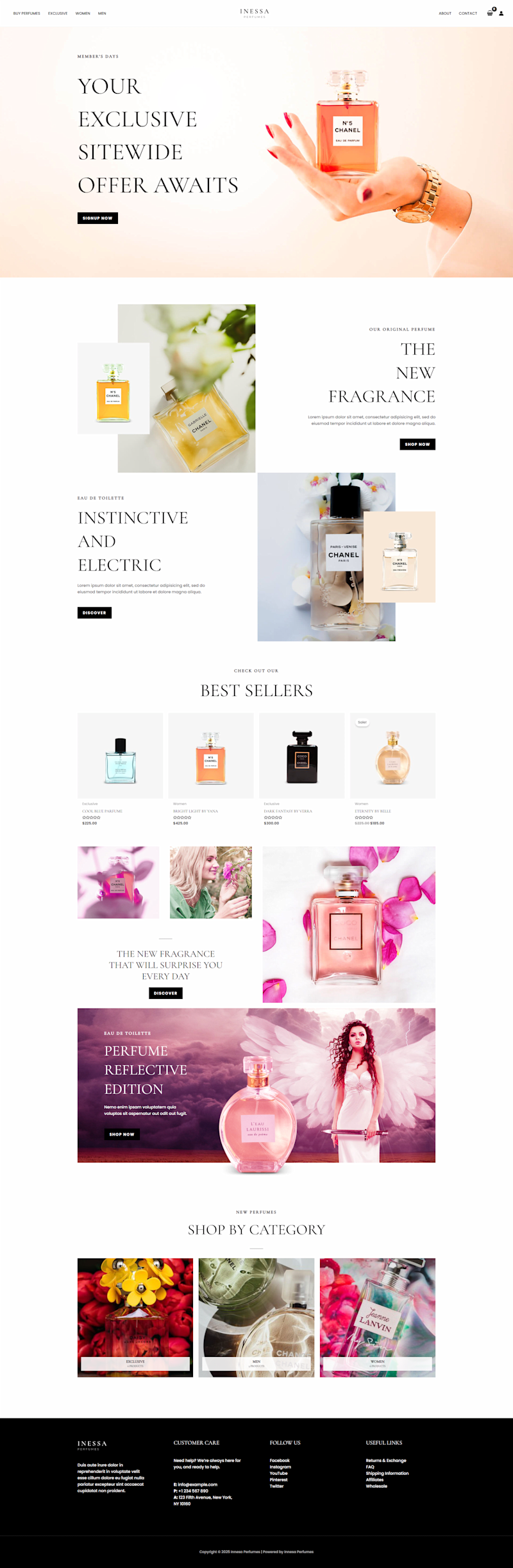 Cover image for Luxury Fragrance Homepage Design