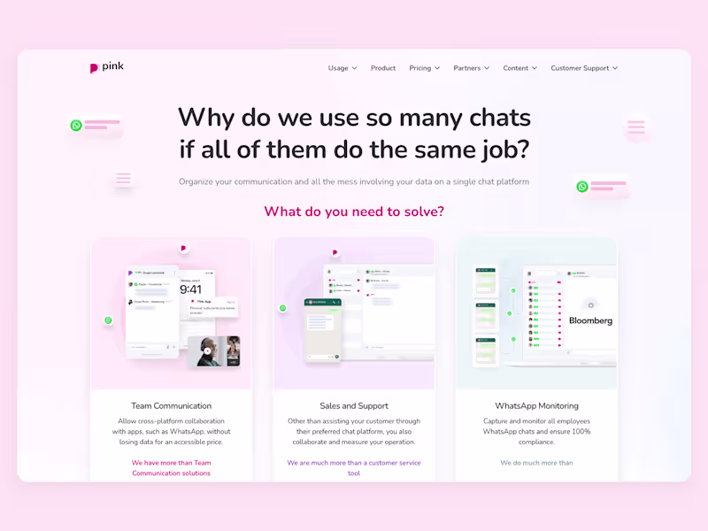 Cover image for Pink App: Webflow Development 