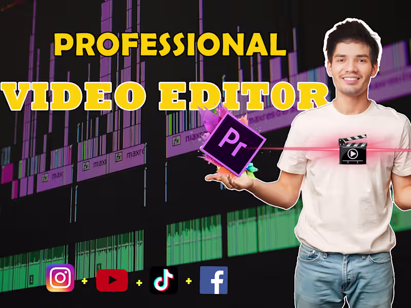 Cover image for i will do professional video editing, youtube video edit
