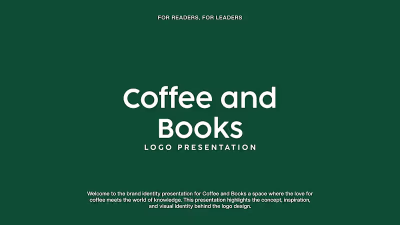 Cover image for Coffee & Books – Brand Identity Design