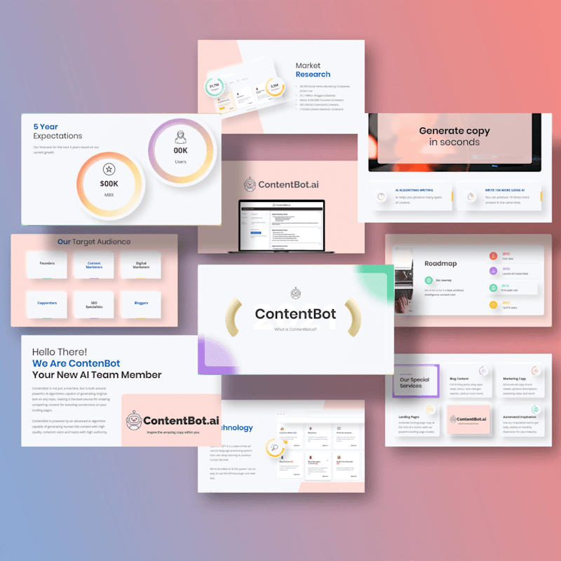 Cover image for ContentBot Pitch Deck