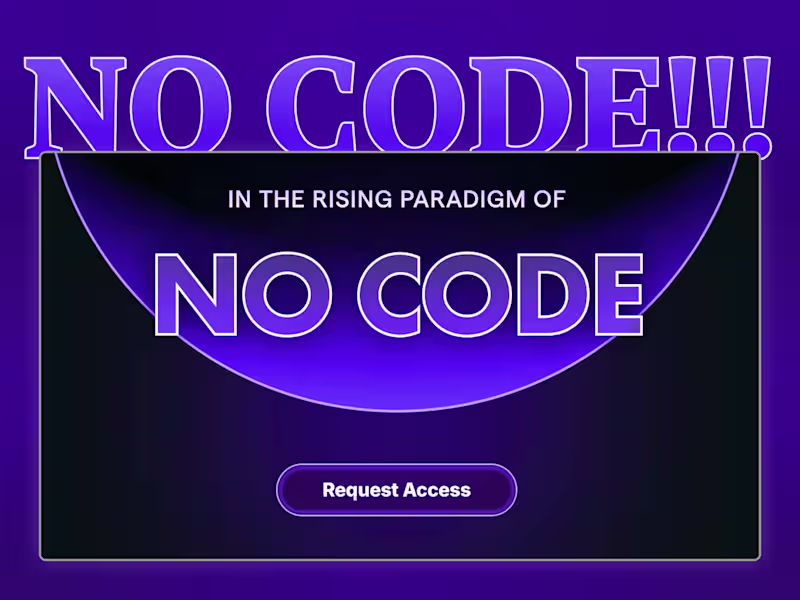 Cover image for No Code Tools Framer & Figma Landing Page Design & Development
