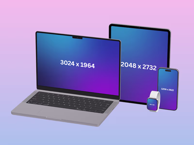 Cover image for apple style 3d device mockups