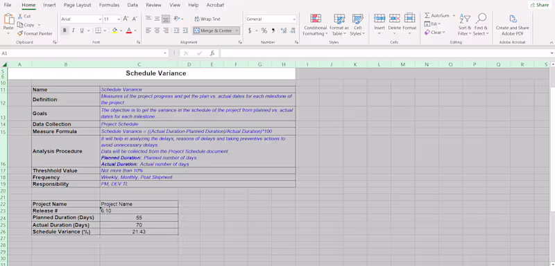 Cover image for Schedule Variance