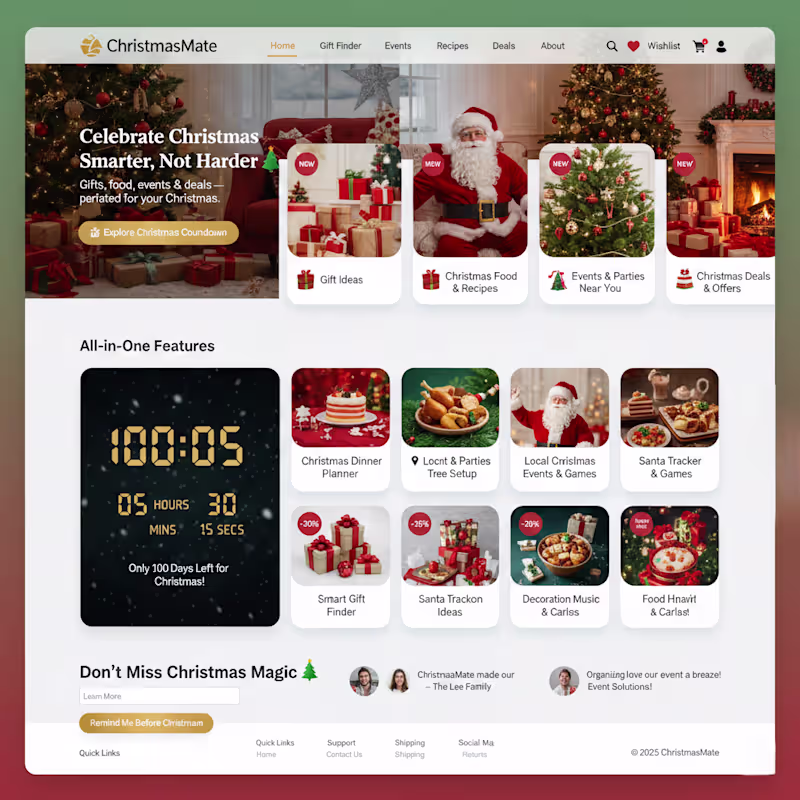 Cover image for Brand: Christmasmate Christmasmate brings gifts, events, foo...