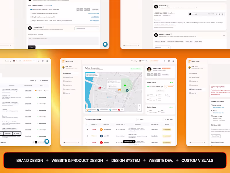 Cover image for AI-Powered Phone & Caregiver Dashboard for Safer Senior Living