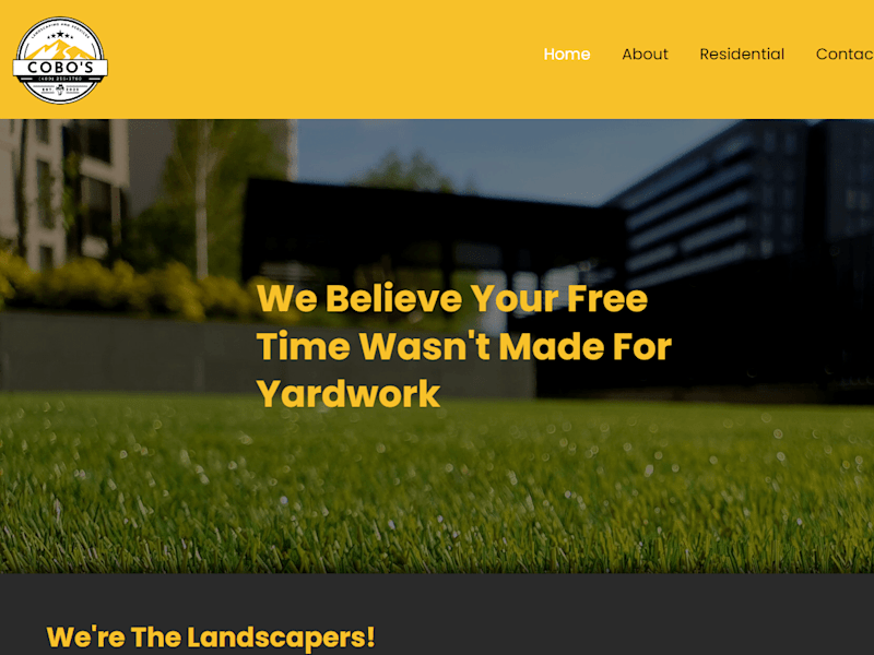 Cover image for Multipage Services Website | Cobo's Landscaping and Services