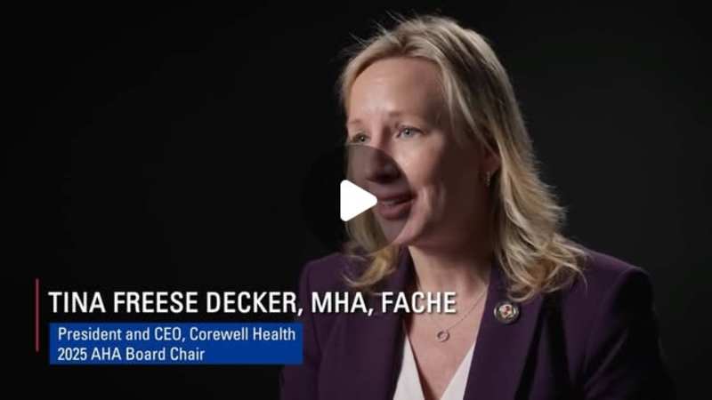 Cover image for American Hospital Association Advocacy Message