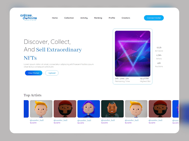 Cover image for Endless Domain NFT Marketplace