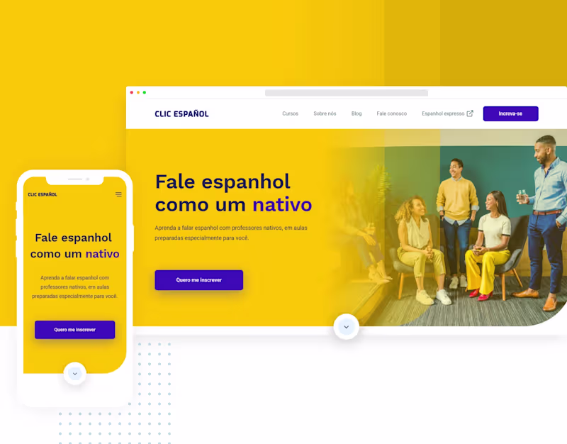 Cover image for Clic Español - novo site