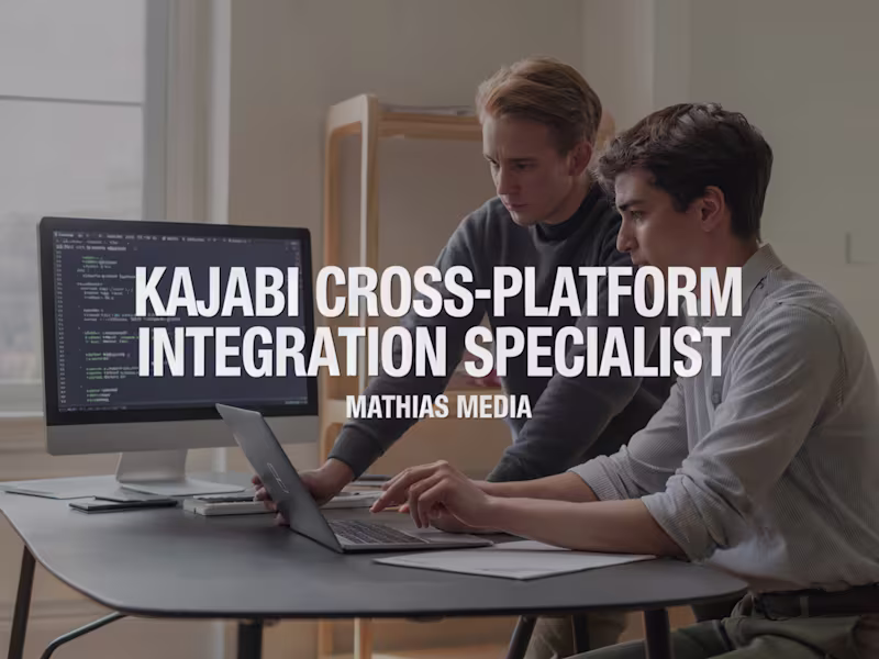 Cover image for Kajabi Cross-Platform Integration Specialist