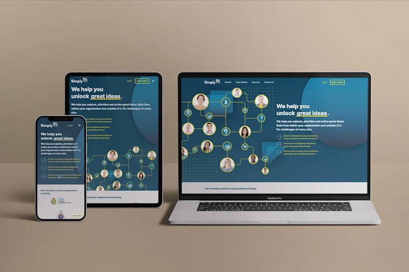 Cover image for Branding, web design and development for innovation experts