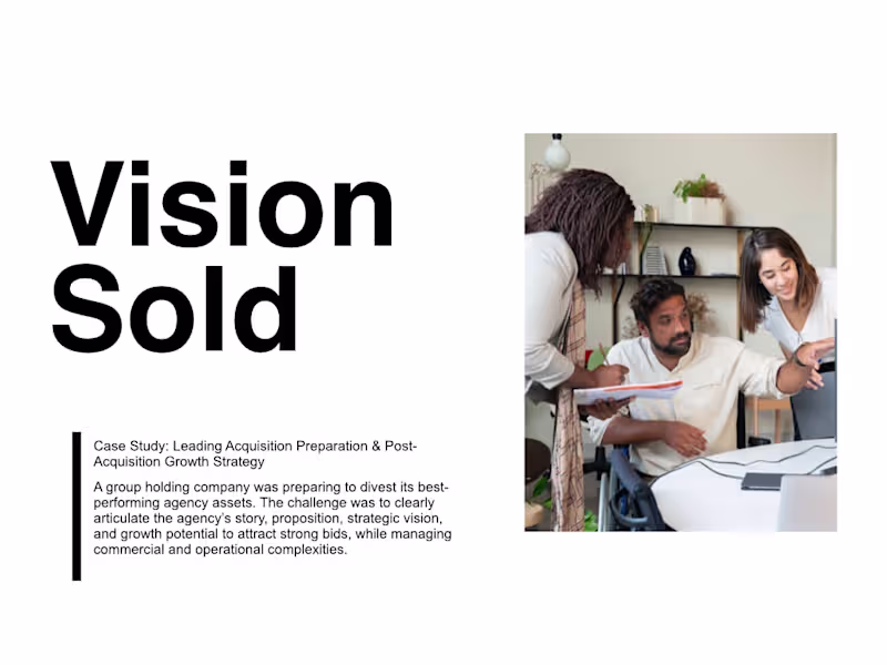 Cover image for Vision Sold