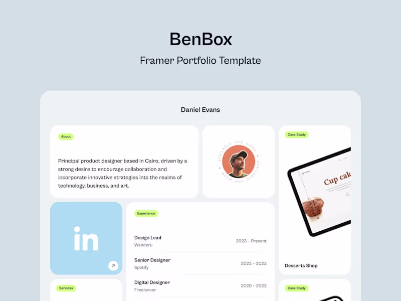 Cover image for BenBox – Portfolio Website